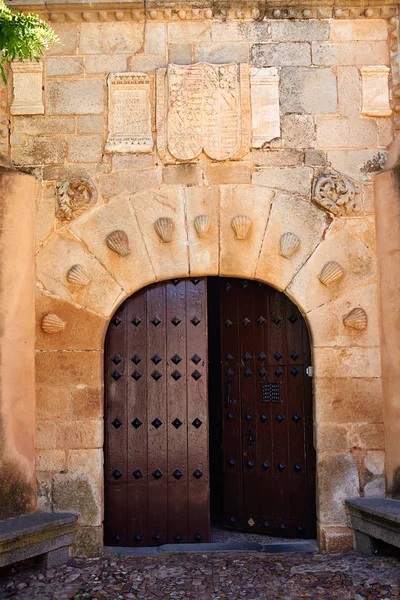 Torremejia facade near Merida in Extremadura — Stock Photo, Image