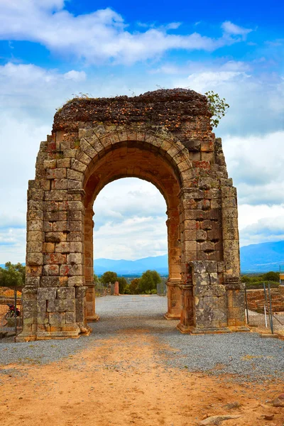 Boog Romeinse van Caparra in Spanje Extremadura — Stockfoto