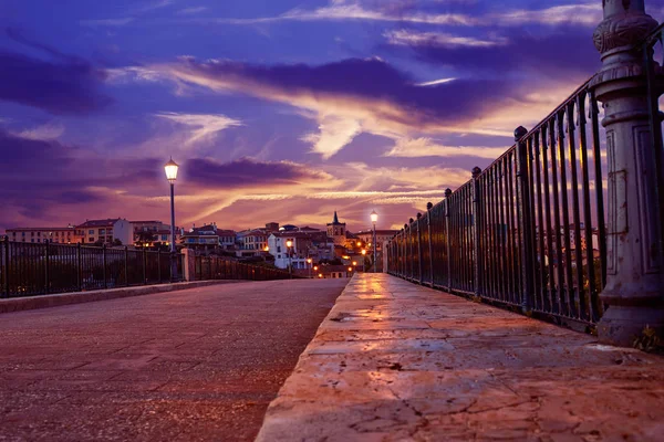 Most Zamora Puente de Piedra na Duero — Zdjęcie stockowe