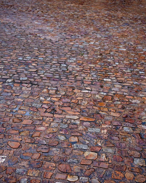 Zamora pedra paralelepípedo textura do chão Espanha — Fotografia de Stock