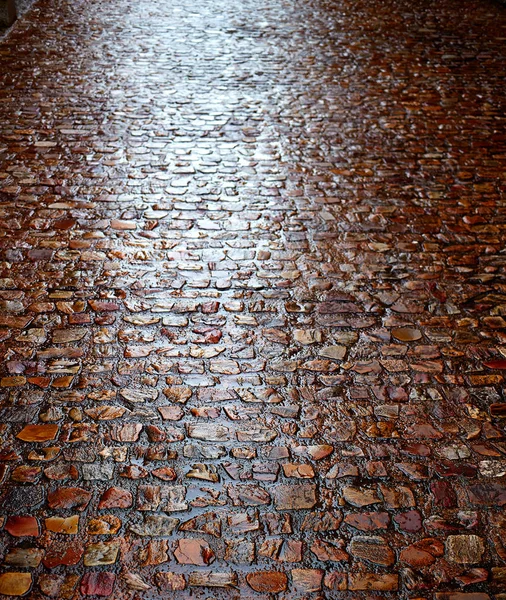 Zamora pedra paralelepípedo textura do chão Espanha — Fotografia de Stock