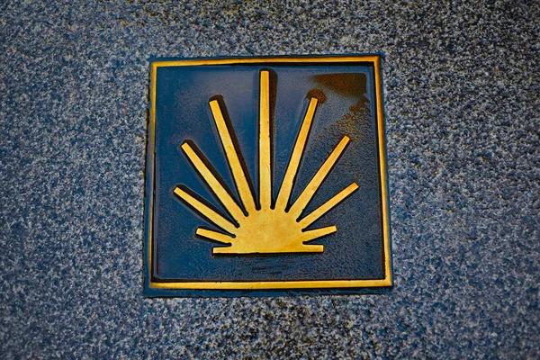 Saint James sposób znak w Zamora, Hiszpania — Zdjęcie stockowe