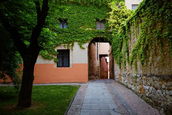 Zamora Calle Troncoso straat boog Spanje — Stockfoto