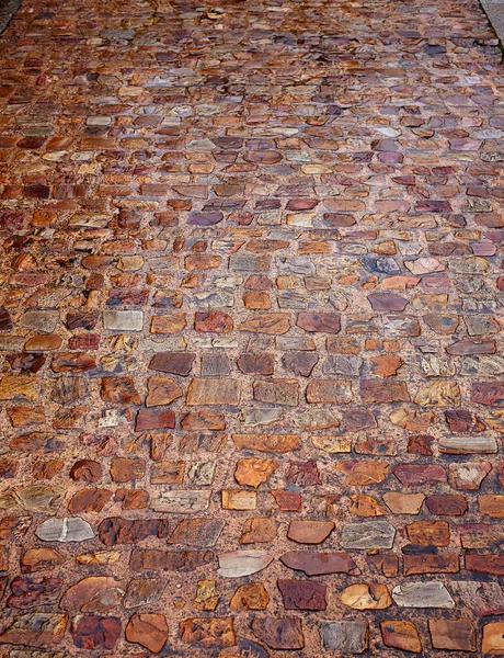 Zamora stone cobblestone floor texture Spain — Stock Photo, Image