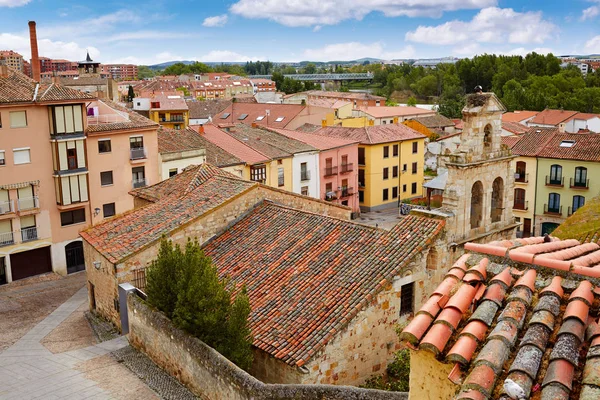 Zamora hoge hoekmening daken Spanje — Stockfoto
