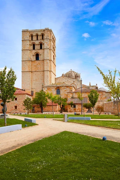 ・ デ ・ ラ ・ プラタ経由によるスペインのサモラ大聖堂 — ストック写真