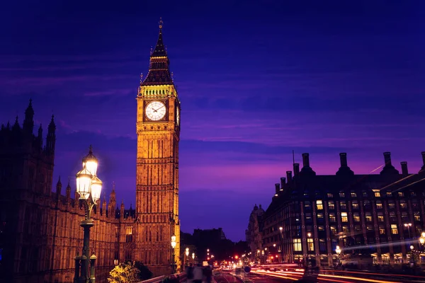 Big Ben Torre dell'Orologio a Londra Inghilterra — Foto Stock