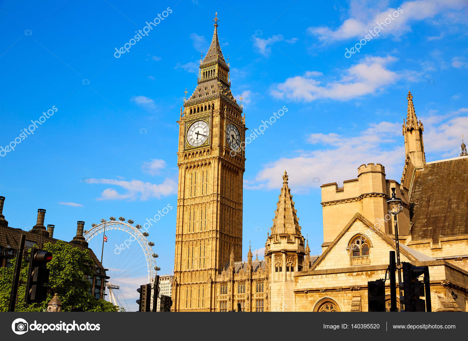 Big Ben Clock Tower in London England Stock Editorial Photo