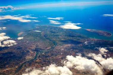 Deltebre hava Delta Ebro nehrine Tarragona