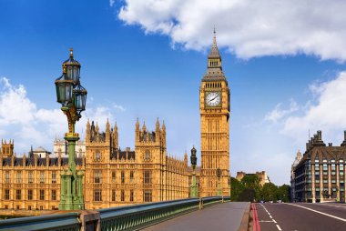 Londra İngiltere'de Big ben Saat Kulesi
