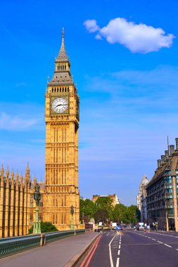 Londra İngiltere'de Big ben Saat Kulesi