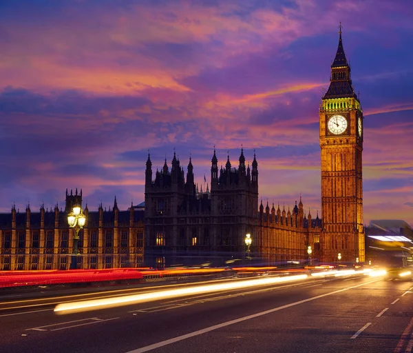 Londra İngiltere'de Big ben Saat Kulesi — Stok fotoğraf