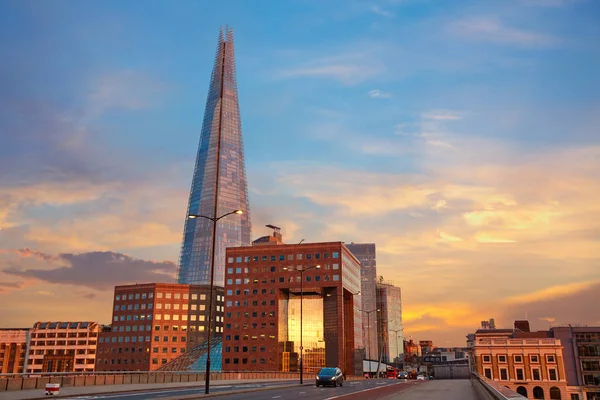 Londres El edificio Shard al atardecer — Foto de Stock