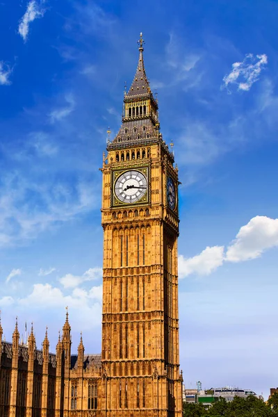 Big Ben Torre dell'Orologio a Londra Inghilterra — Foto Stock