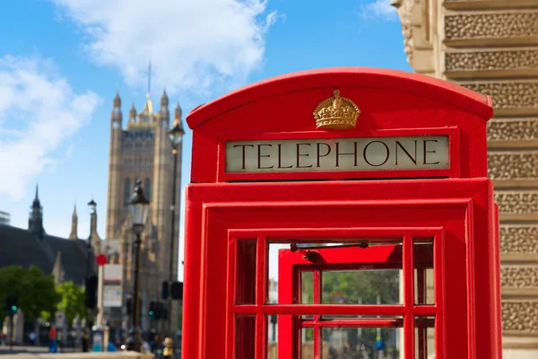 Londra vecchia scatola telefonica rossa — Foto Stock