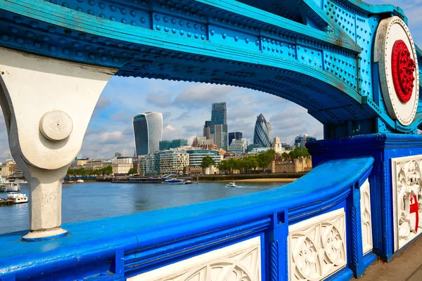 Západ slunce London Tower Bridge na řece Temži — Stock fotografie