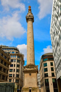 Londra anıt büyük yangın sütun için