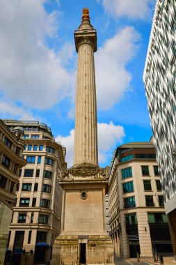 Londra anıt büyük yangın sütun için