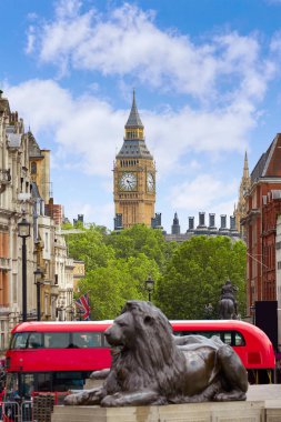 İngiltere'de Londra Trafalgar Meydanı