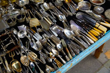 Londra Portobello road Market İngiltere'de vintage büyütme