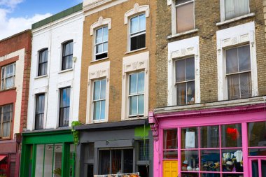 Londra Portobello road Market İngiltere'de vintage büyütme
