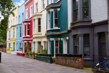 Londra Portobello road Market İngiltere'de vintage büyütme