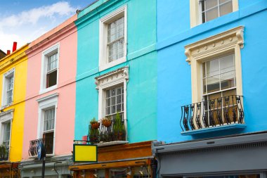 Londra Portobello road Market İngiltere'de vintage büyütme