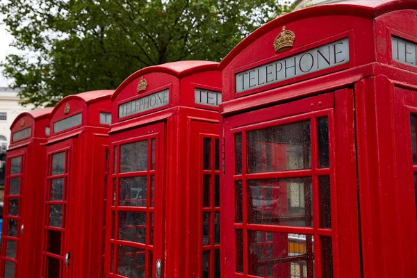 Londres viejo rojo Cajas de teléfono —  Fotos de Stock