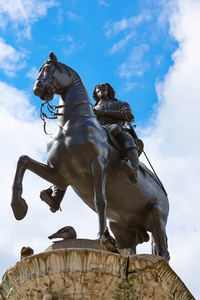 Londoni Trafalgar Square King Charles I — Stock Fotó