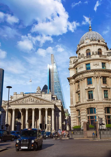 Londres Royal Exchange Building distrito financiero — Foto de Stock