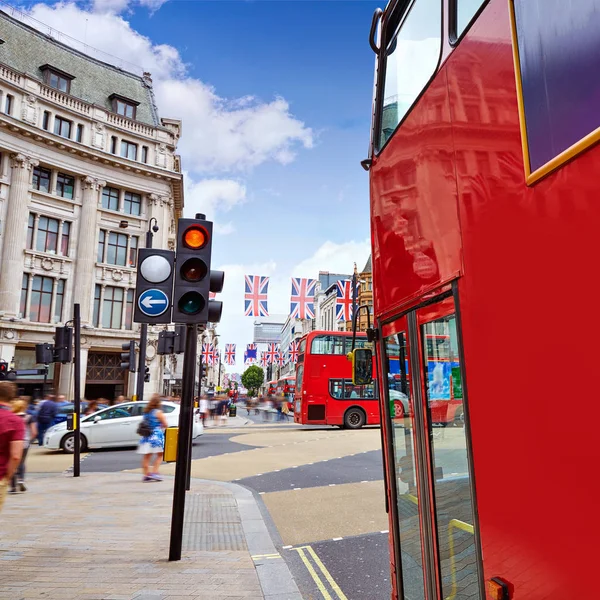 London bus Oxford Street W1 Westminster — Stock Photo, Image
