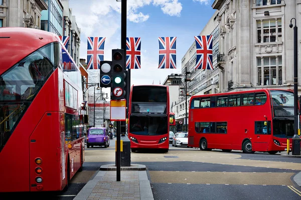 London Bus Oxford Street w1 Westminster — Stockfoto