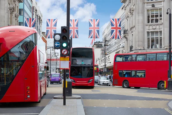 London Bus Oxford Street w1 Westminster — Stockfoto