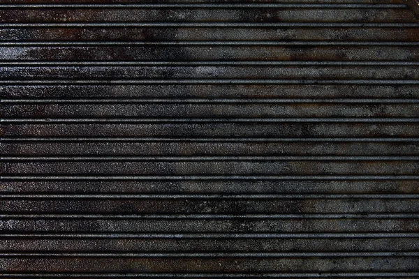 Grille en fonte texture acier noir — Photo