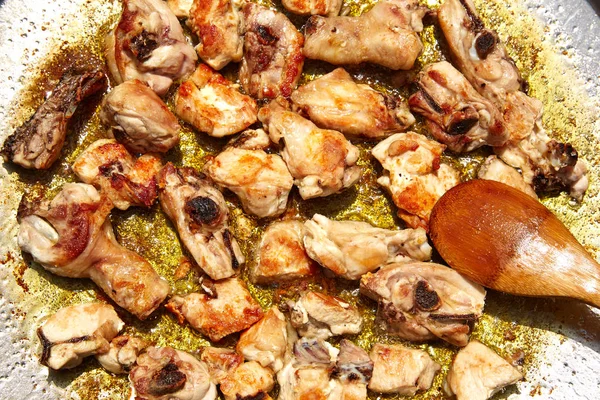 Paella dari Spanyol resep ayam goreng — Stok Foto