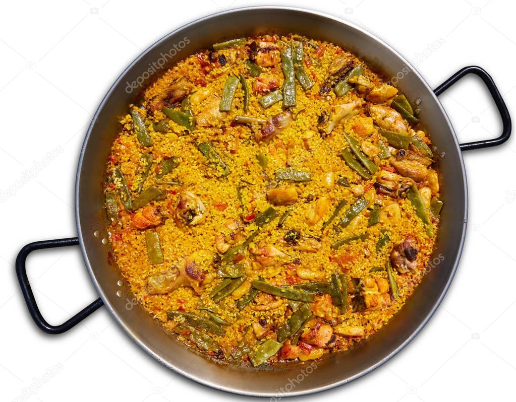 Paella from Spain rice recipe from Valencia