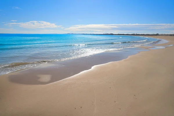 Valencia İspanya Akdeniz Beach'te Pinedo — Stok fotoğraf