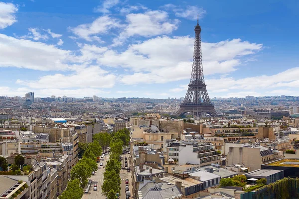 Paris Torre Eiffel and kyline aerial Francia — Foto de Stock