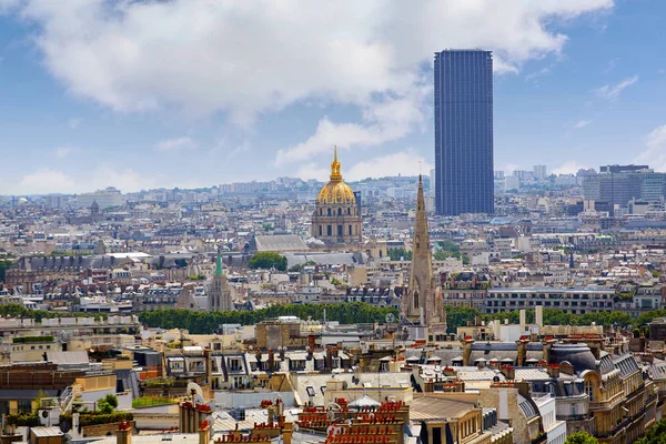 De skyline van Parijs Invalides gouden koepel Frankrijk — Stockfoto