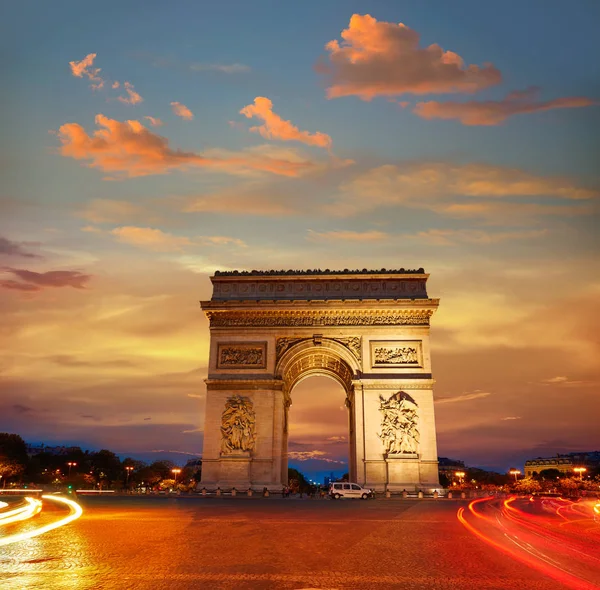 Arc de Triomphe a párizsi Diadalív — Stock Fotó