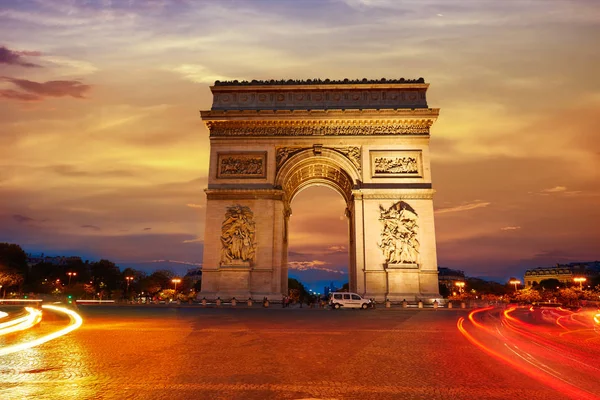 Arc de Triomphe a párizsi Diadalív — Stock Fotó