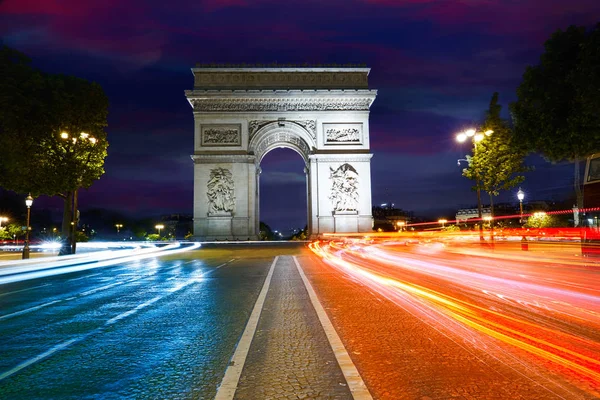 Arc de Triomphe in Parijs Arch of Triumph — Stockfoto