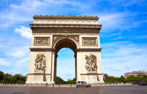 Arc de Triomphe a párizsi Diadalív — Stock Fotó