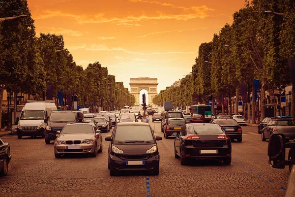 Arco del Triunfo en París Arco del Triunfo — Foto de Stock