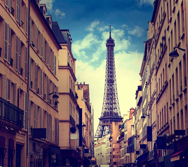 Eiffelturm in paris von invalides france — Stockfoto