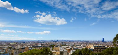 Paris manzarası hava Montmartre
