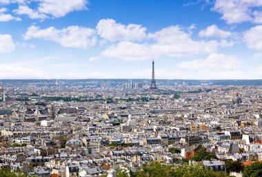 Paris manzarası hava Montmartre