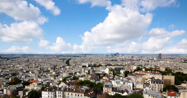 Paris manzarası hava Montmartre
