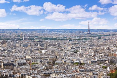 Paris manzarası hava Montmartre