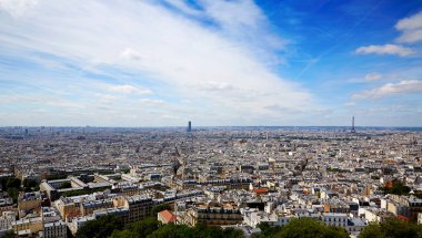 Paris manzarası hava Montmartre